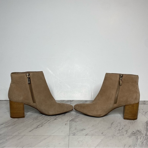 New! Blondo Tasel Tan Suede Pointy Toe Bootie 7M - Picture 5 of 14